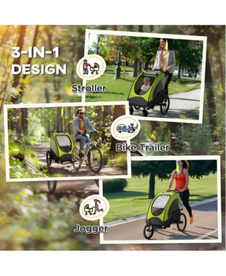 3 in 1 Kids Bike Trailer Jogger and Stroller