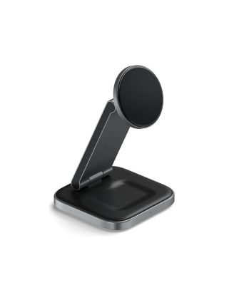 3-In-1 Foldable Qi2 Wireless Charging Stand, Space Gray