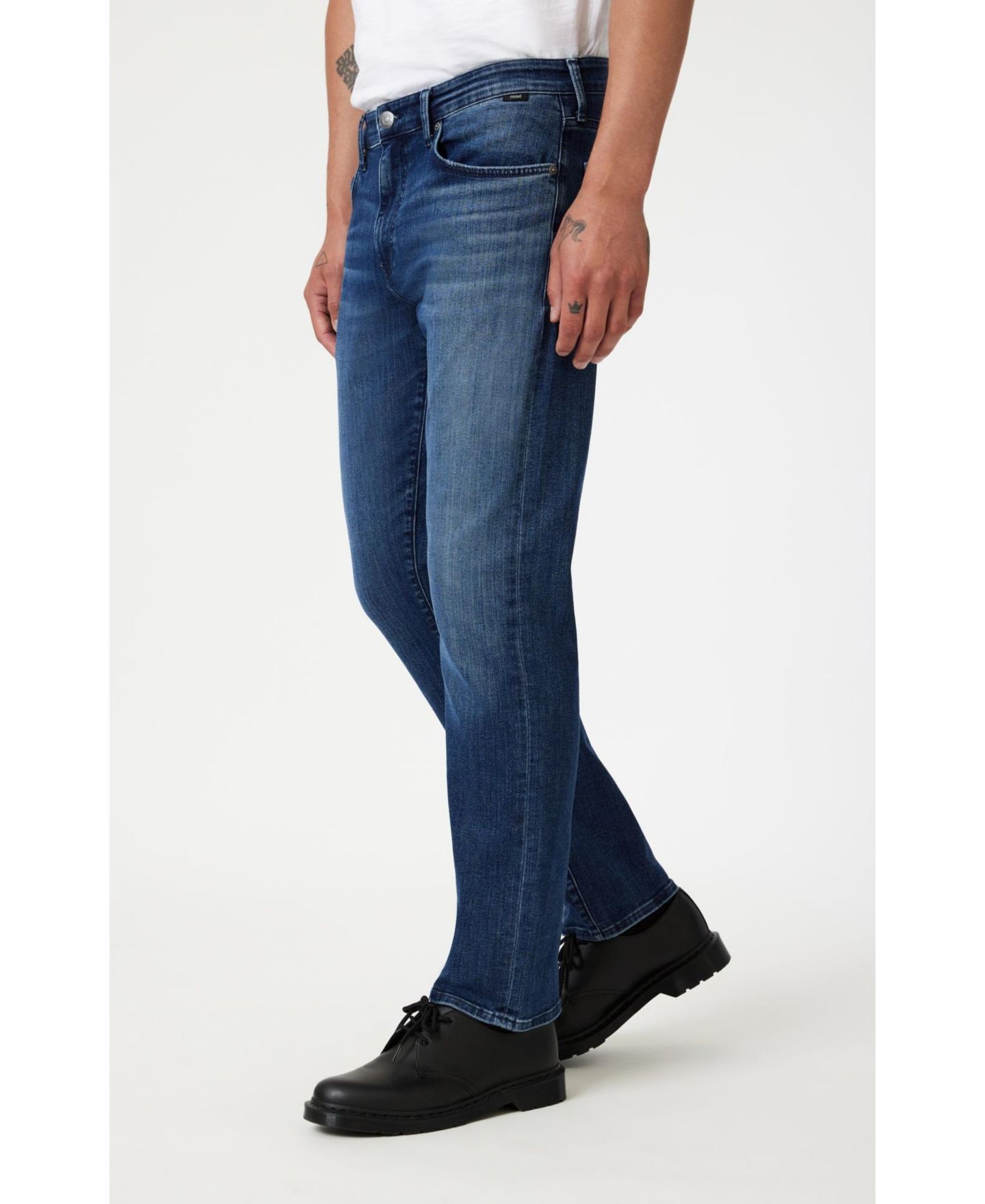 Мужские джинсы Mavi Jeans Mavi Zach Straight Leg In Dark Brushed Nashville, цвет: Тёмный синий — фото 2