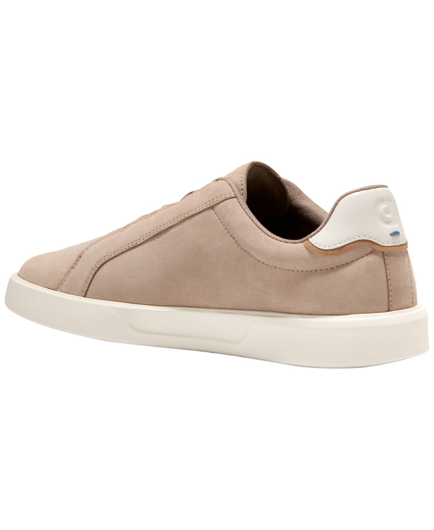 Мужские кроссовки Cole Haan Grand Crosscourt Daily Lace-To-Toe Slip-On, цвет: Берёзовый бежевый нубуковый — фото 6