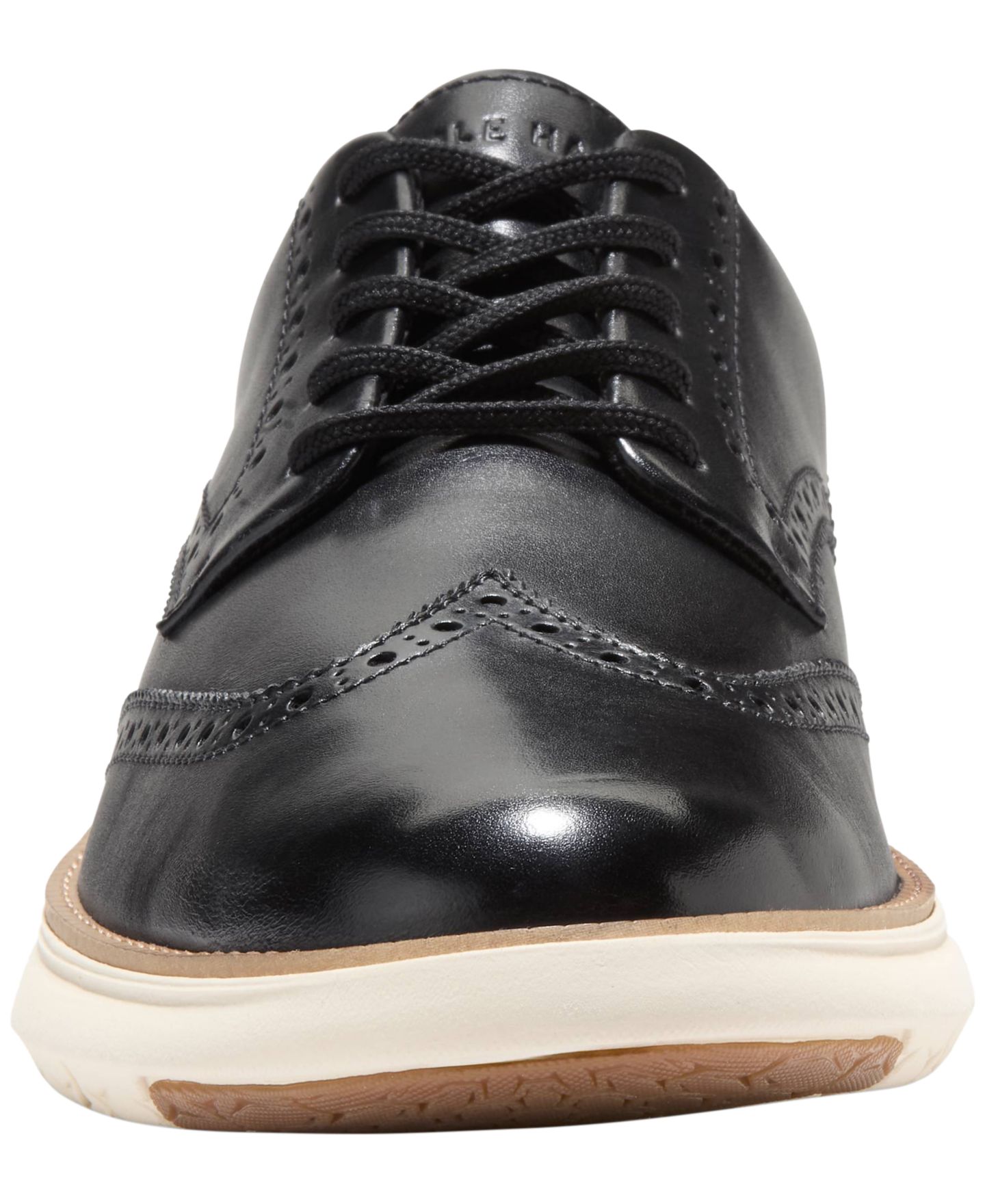 Мужские туфли Cole Haan Grand Remix Wing Lace-Up Oxford, цвет: Чёрный — фото 7