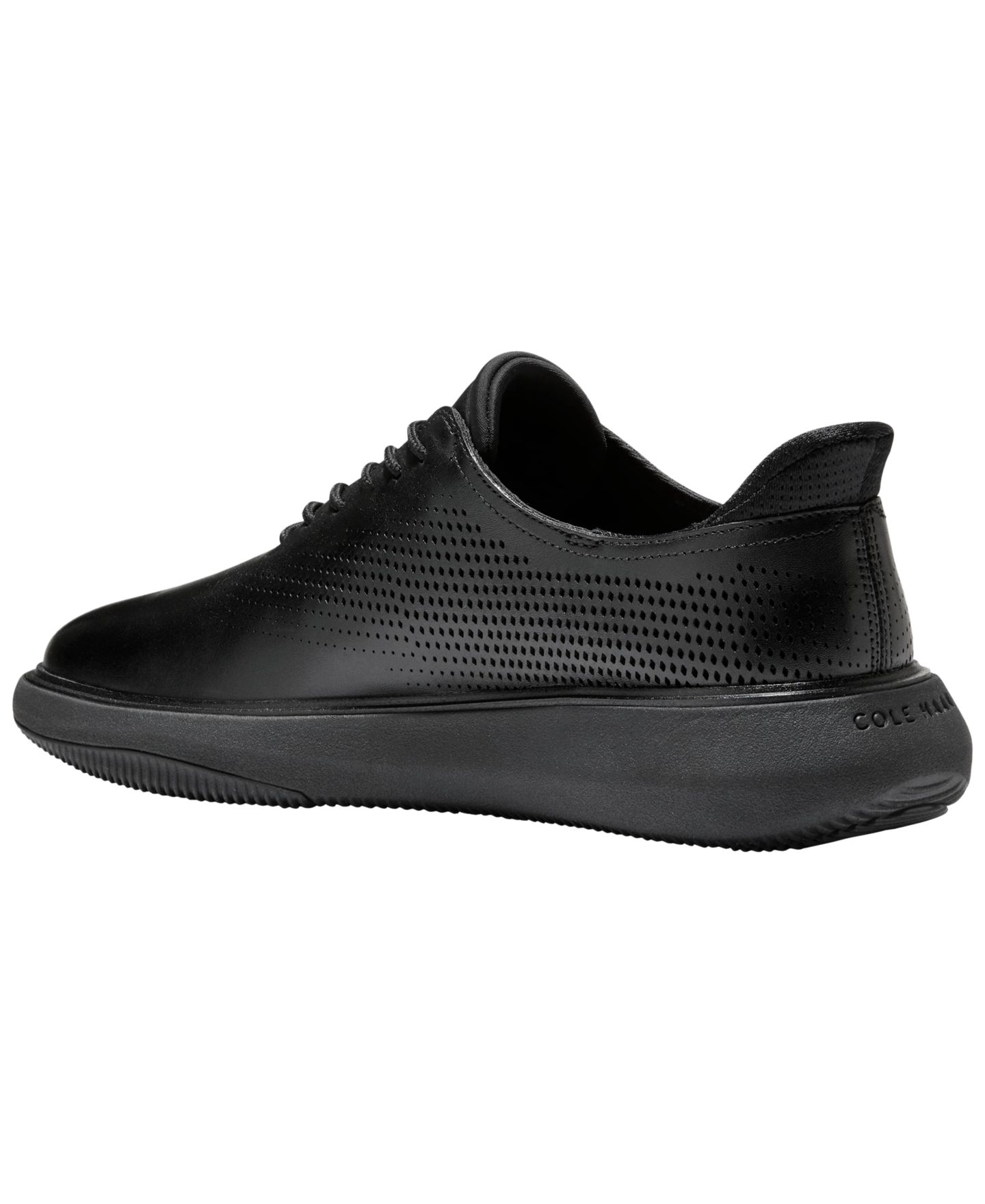 Мужские туфли Cole Haan Grand Phaze Laser Quick-On Lace-Up Oxford, цвет: Чёрный — фото 5