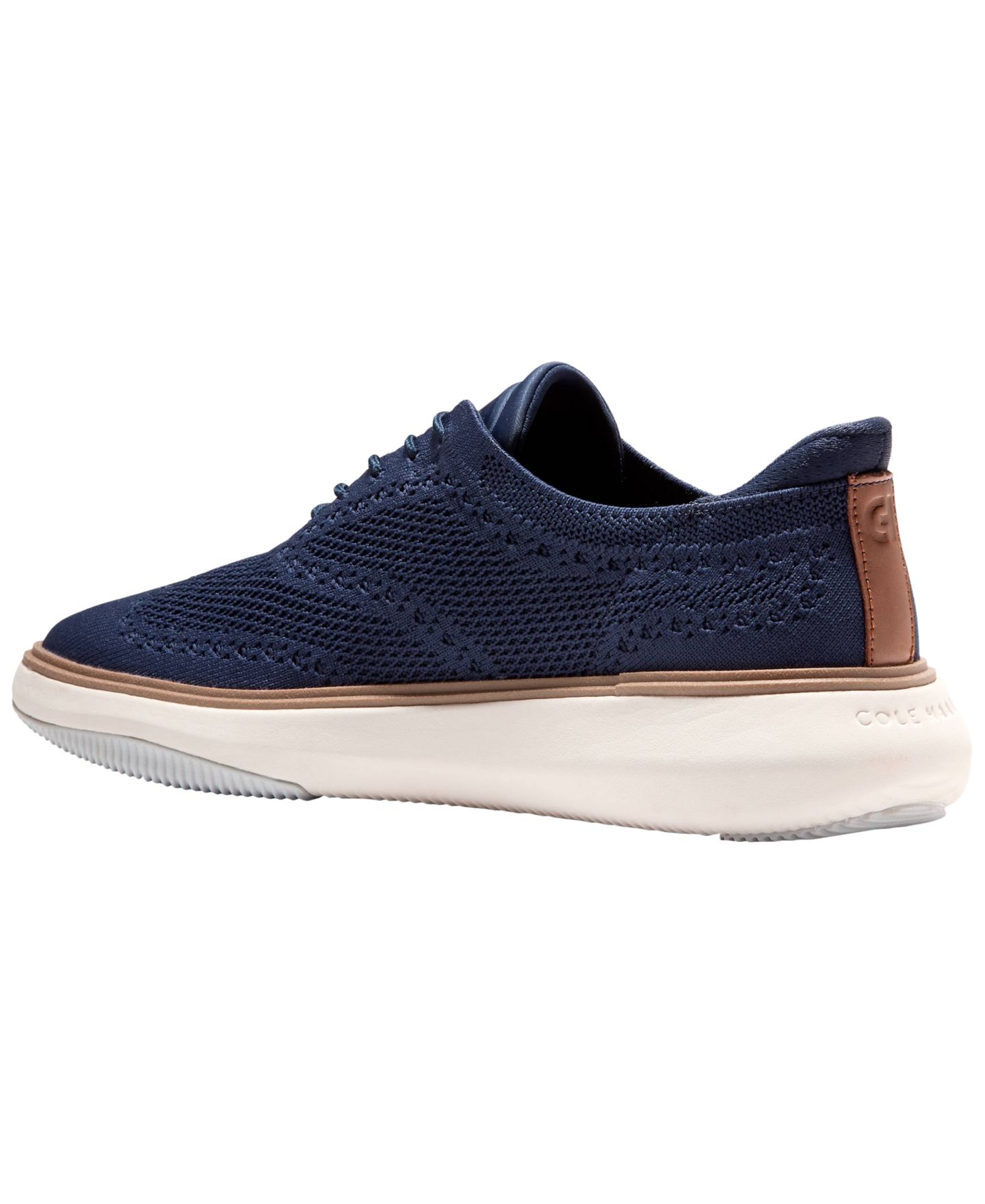 Мужские туфли-оксфорды Cole Haan Grand Phaze Stitchlite Quick-On на шнуровке, цвет: Морской синий — фото 5