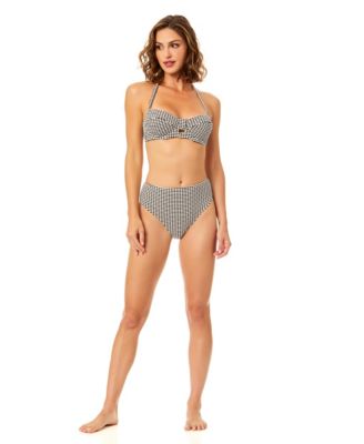 Women's Retro Underwire Bikini Top and Mid Rise Bottom