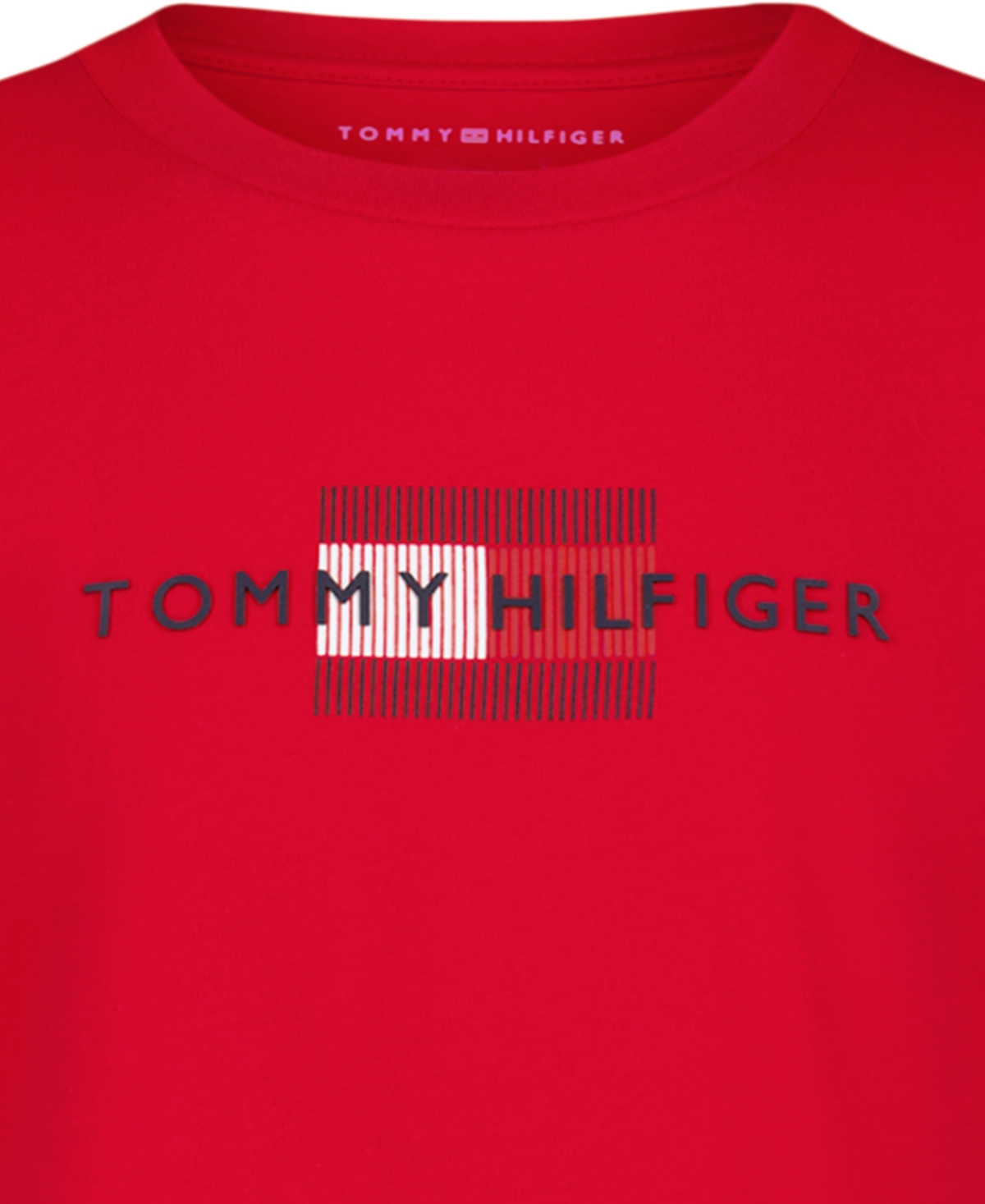 Tommy Hilfiger Boys' 8-20 Linear Flag Short-Sleeve T-Shirt