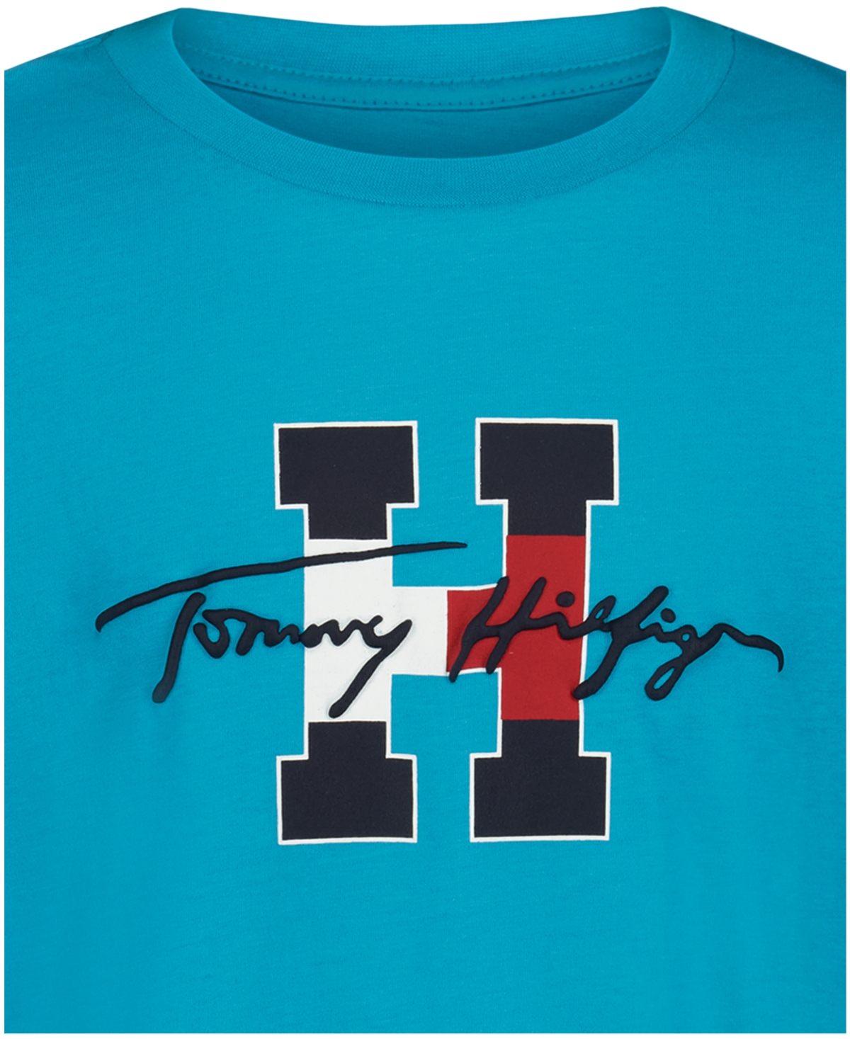 Tommy Hilfiger Boys' 8-20 Script H Crewneck T-Shirt