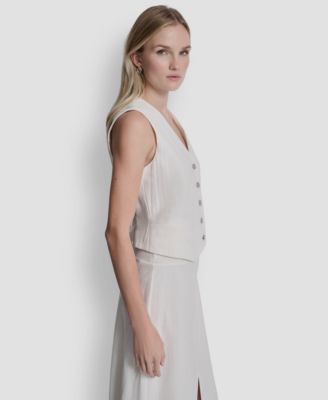 Women's Sleeveless V-Neck Arid Pique Vest