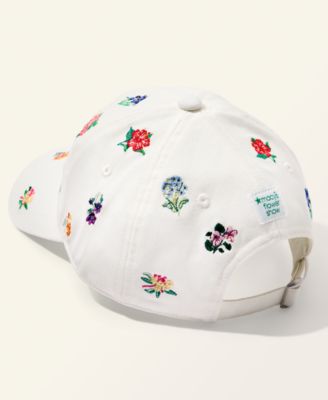 Flower Show Scattered Flowers Embroidered Baseball Cap