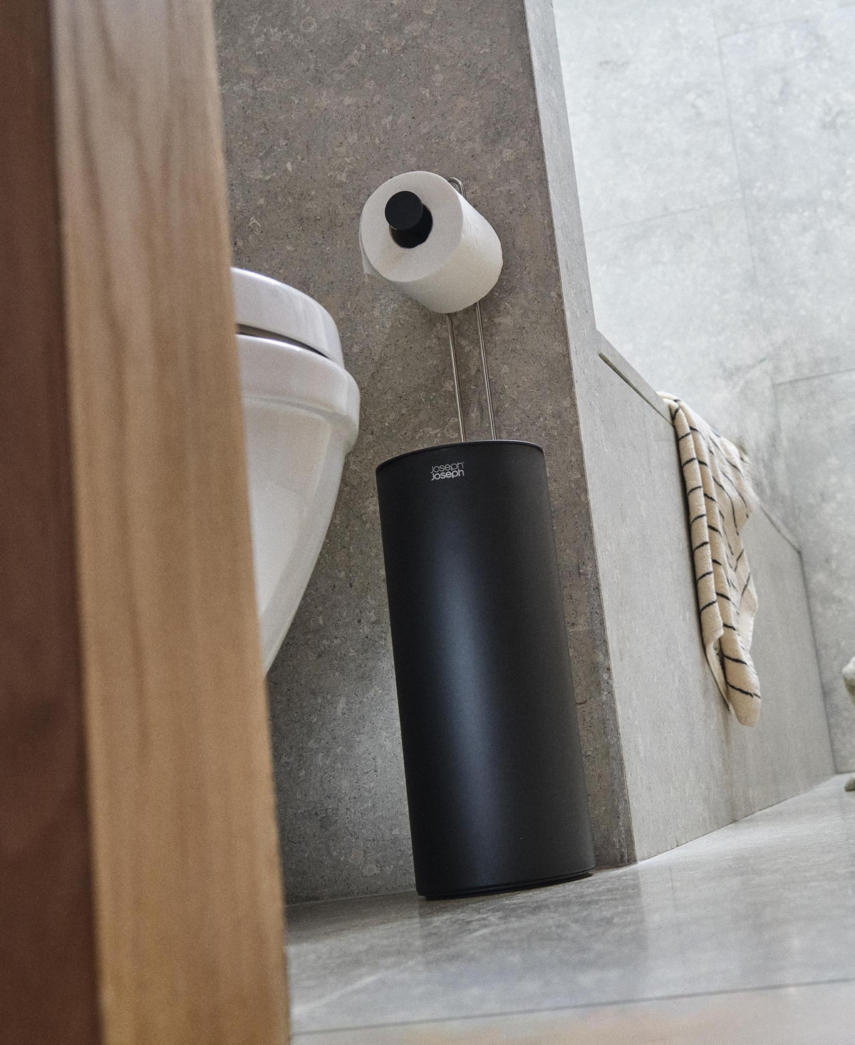 Joseph Easy Store Toilet Paper Roll Holder with Concealed Storage