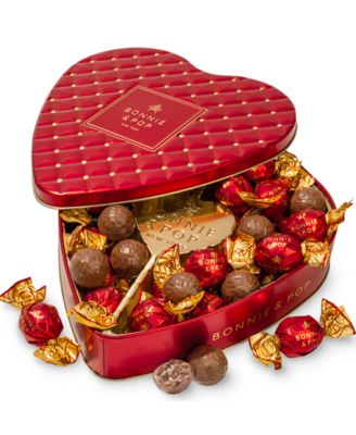 Valentine's Day Chocolate Bon Bons Gift Heart Tin, 22-Pc.