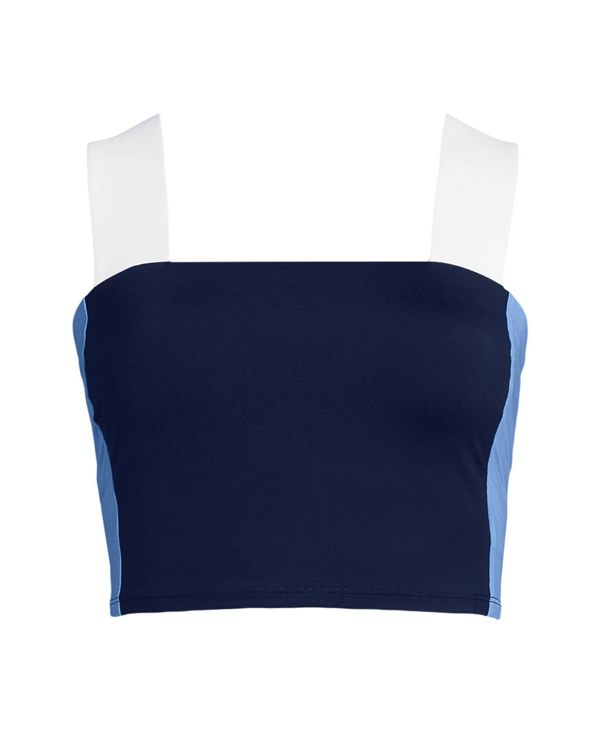 Lands' End Women's Square Neck Midkini Top 16.75"