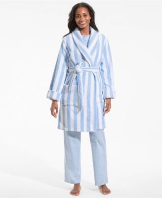 Women's Soft Terry Long Sleeve Knee Length Robe