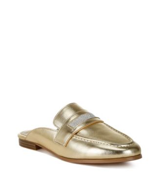 Womens Piscola Rhinestones Slip On Mules