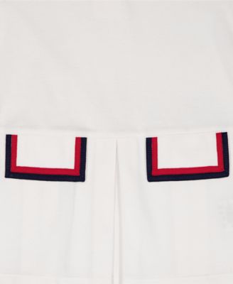 Girls' 4-6X Round Neck Top and Cropped Leggings, 2-Piece Set