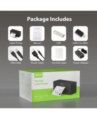 Bluetooth Thermal Label Printer, Wireless 4x6 Shipping Label Printer for Small Business, Support Android, iPhone and Windows, 1 pack