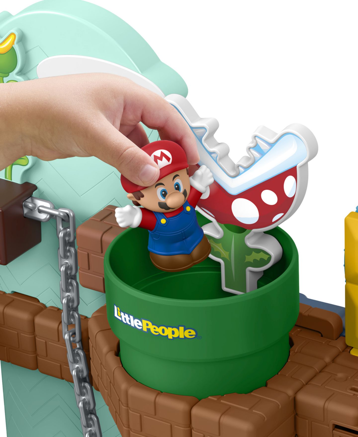 Детский игровой набор Little People Super Mario Interactive 3-Piece Playset, Ages 18 Months + — фото 3