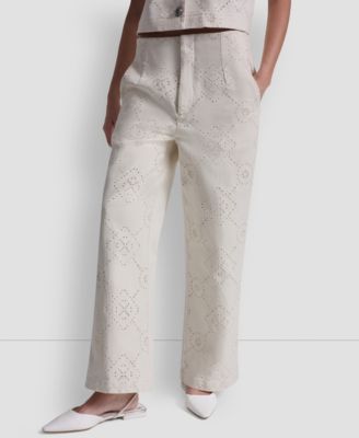 Women's High Rise Ankle Wide Leg Pants