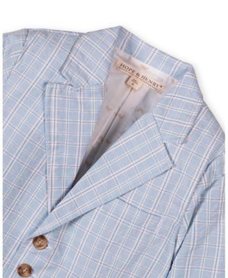 Little and Big Boys' Organic Classic Seersucker Suit Jacket