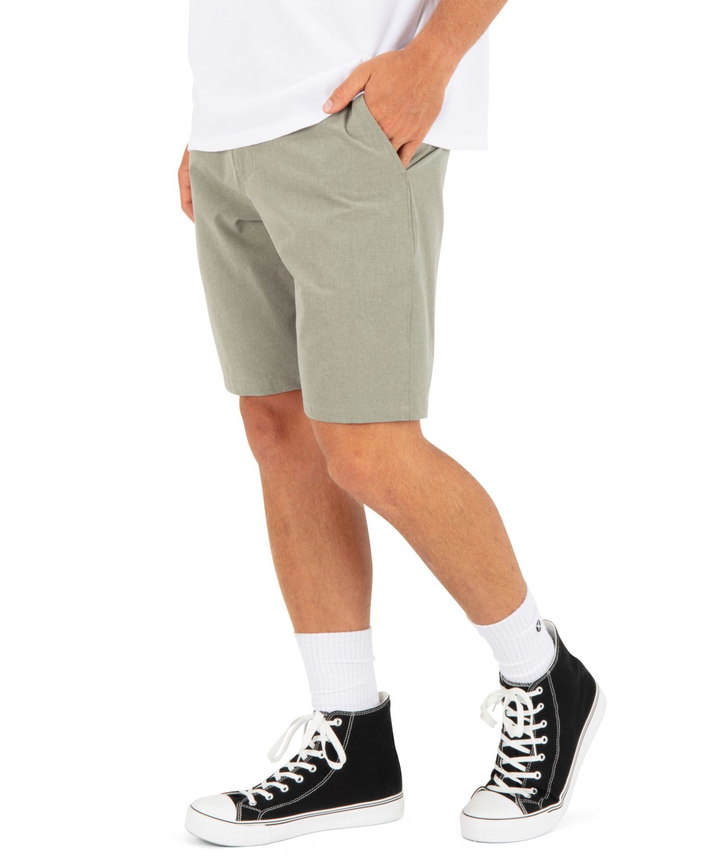 Мужские шорты Hurley Phantom Regular-Fit Walk, цвет: Оливковый — фото 3