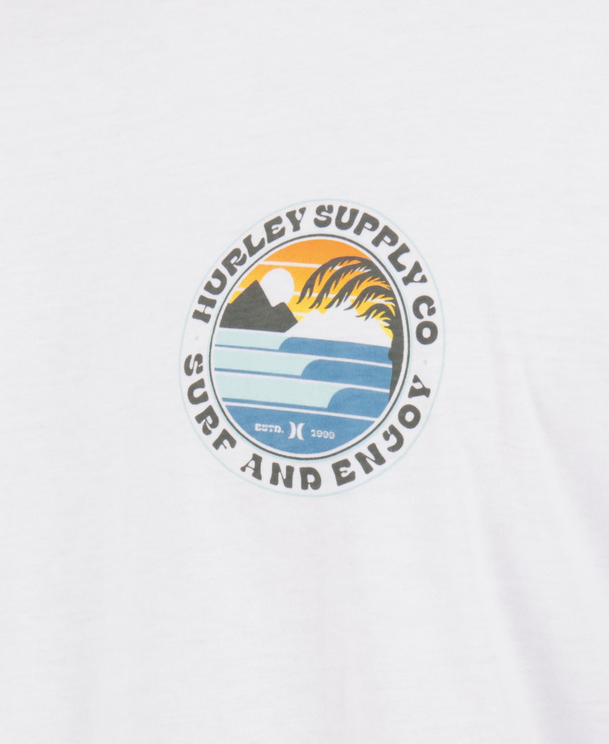 Hurley Men's Regular-Fit Round Neck Short-Sleeve T-Shirt