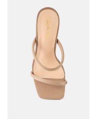 Womens Downtown Double Strap Fantasy Heel Sandals