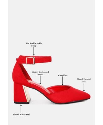 Womens Rory Metallic Sling Detail Block Heel Sandals