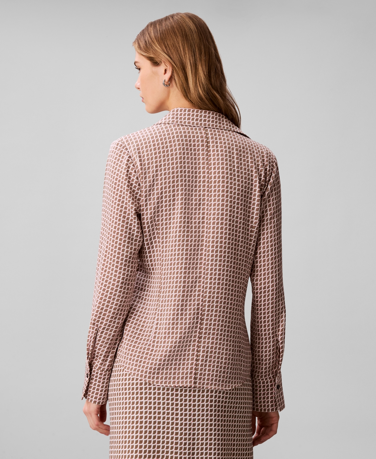 Calvin Klein Women's Printed Button-Down Shirt
