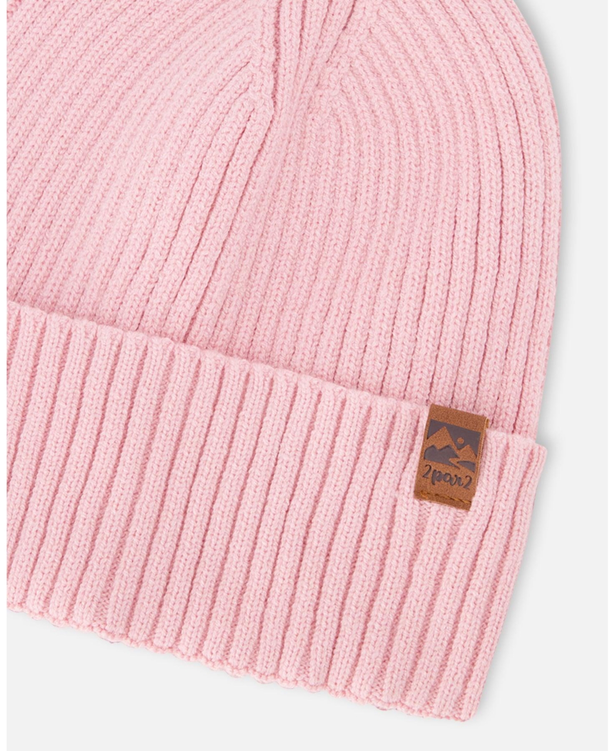 Deux par Girl Knit Hat Pale Pink - Toddler|Child