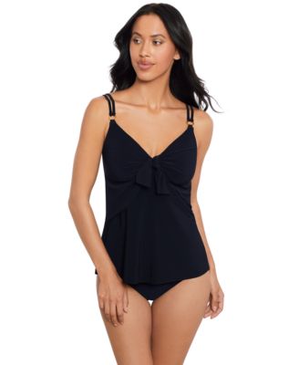 Women's Solids Akikio V-Neck Tankini Top