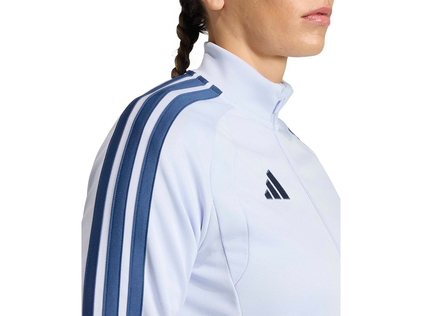 Женская куртка adidas Tiro 26 Quarter-Zip, цвет: Синий / Ночной морской — фото 4