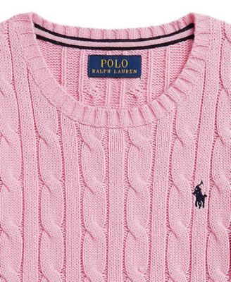 Boys' 2-7 Cable-Knit Crewneck Sweater