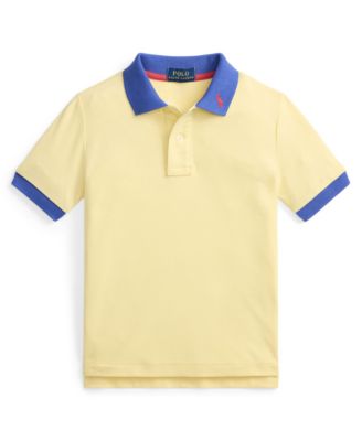 Boys' 2-7 Stretch Cotton Mesh Polo Shirt