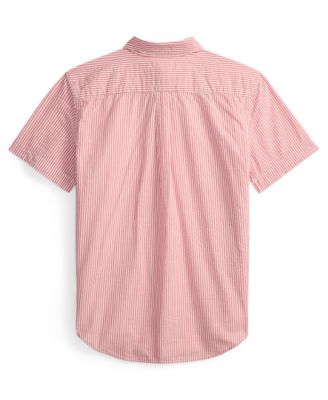 Boys' 8-20 Striped Pattern Short-Sleeve Shirt