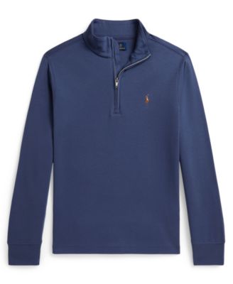 Boys' 8-20 Interlock Quarter-Zip Sweatshirt