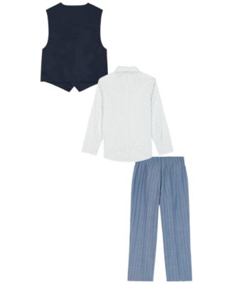 Boys' 2T-7 Long-Sleeve Shirt, Vest, Pants & Bowtie, 4-Piece Set