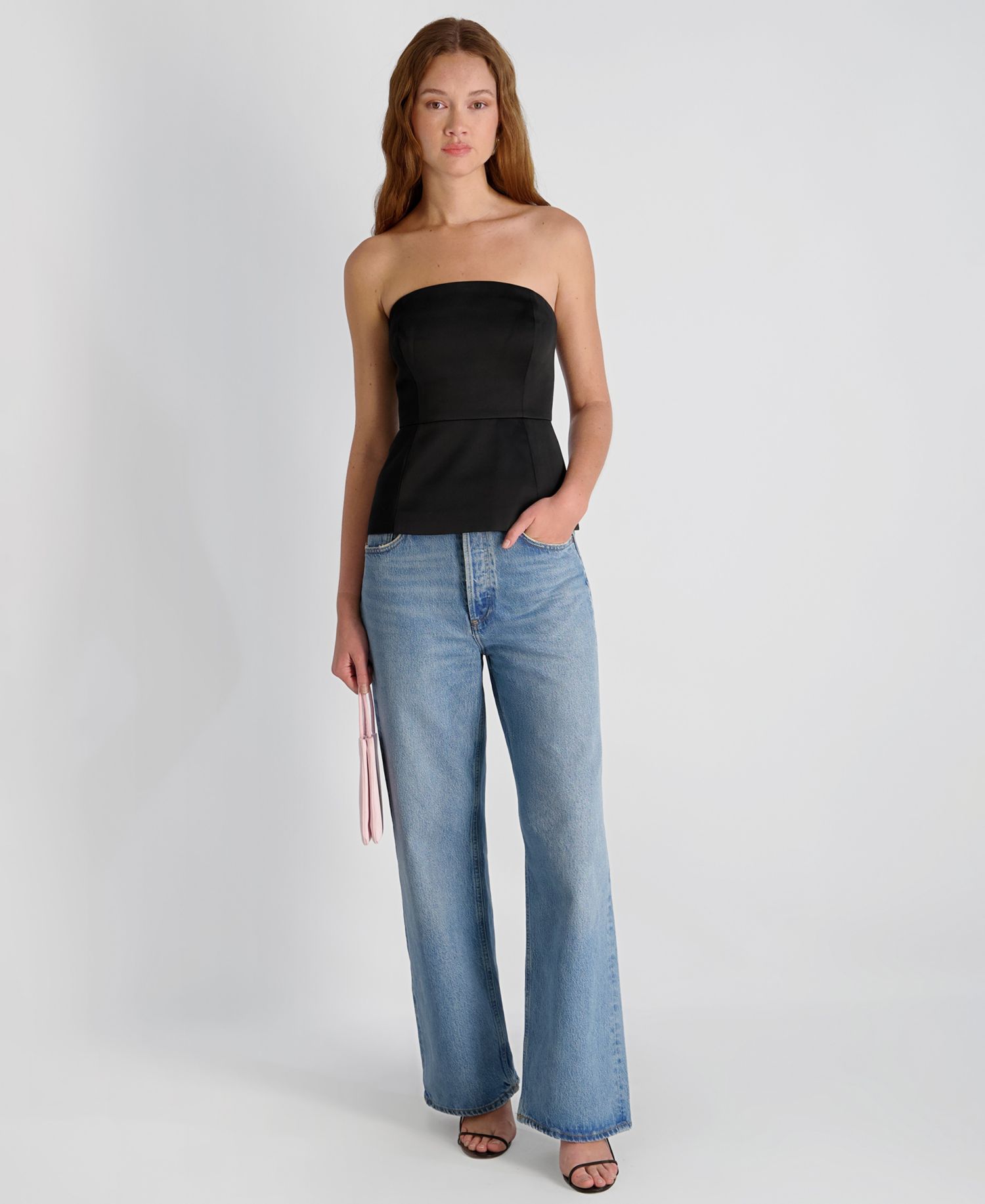 Women's York Satin in Christa Fleur Strapless Top