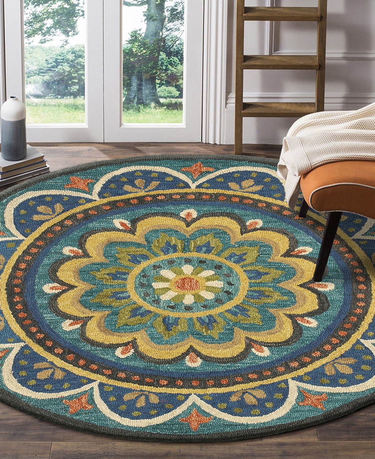 Lr Home Radiance Rdc-026 6' x 6' Round Area Rug