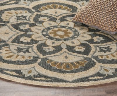 Radiance RDC-062 4' x 4' Round Area Rug