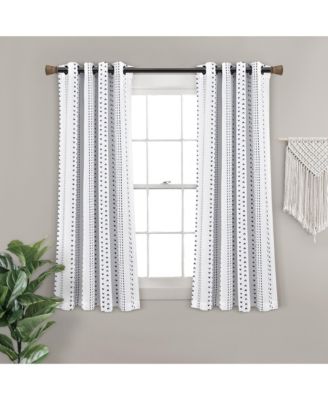 Hygge Stripe Light Filtering Window Curtain Panels  Striped Curtains for Bedroom - Living Room Curtains