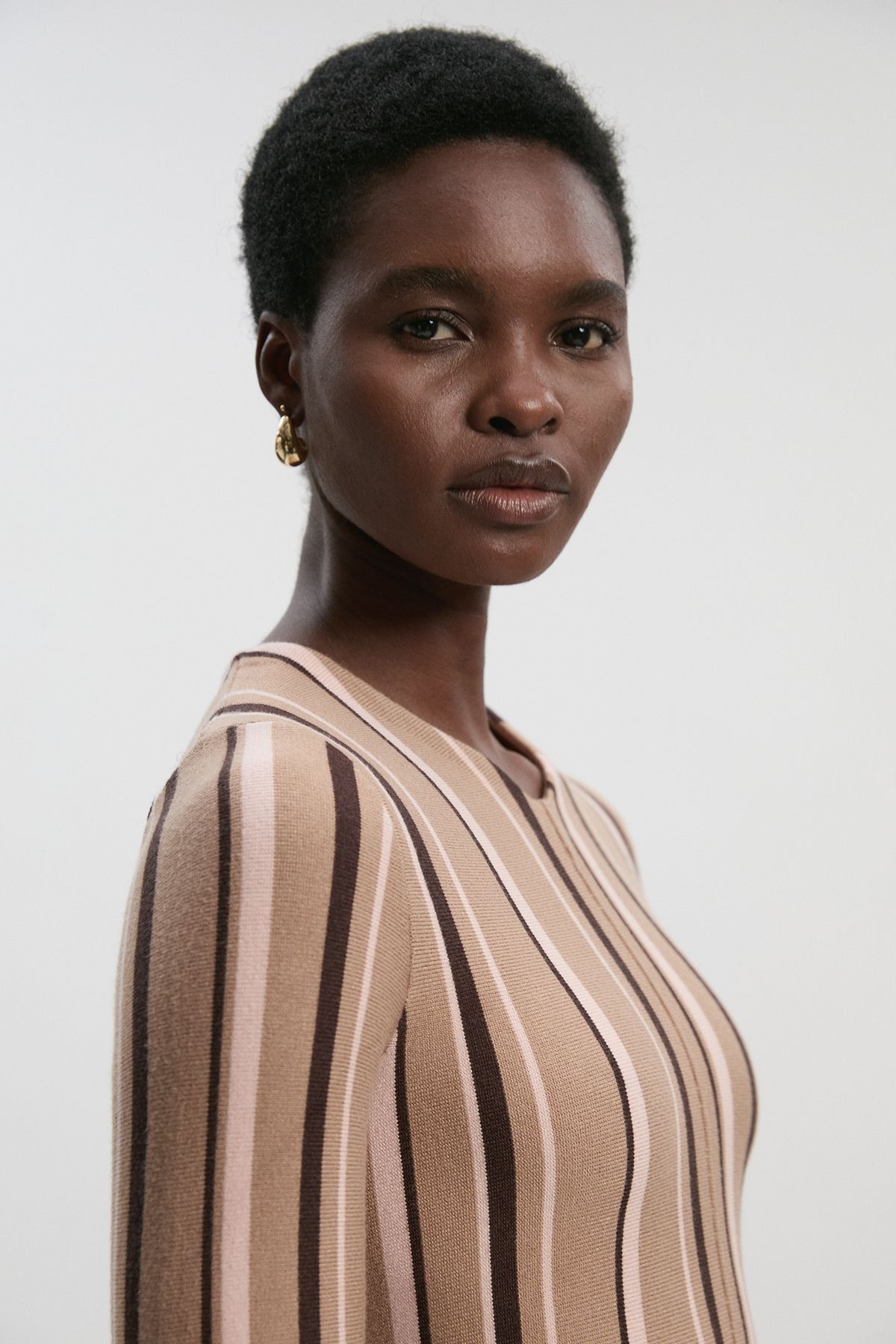 Karen Millen Women's Asymmetric Hem Knit Midi Dress