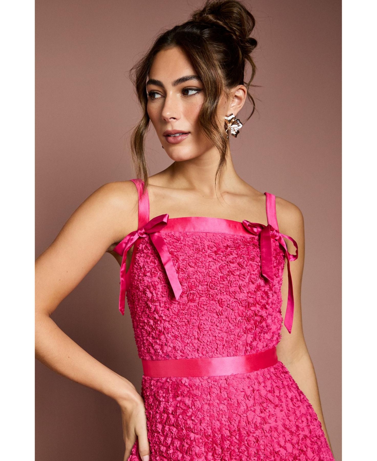 Coast Women's 3D Flower Strappy Midi Dress