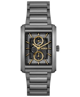 Men's Principle Dress Multi Quartz Multi Ionic Plated Grey Steel Watch, 42.5mm