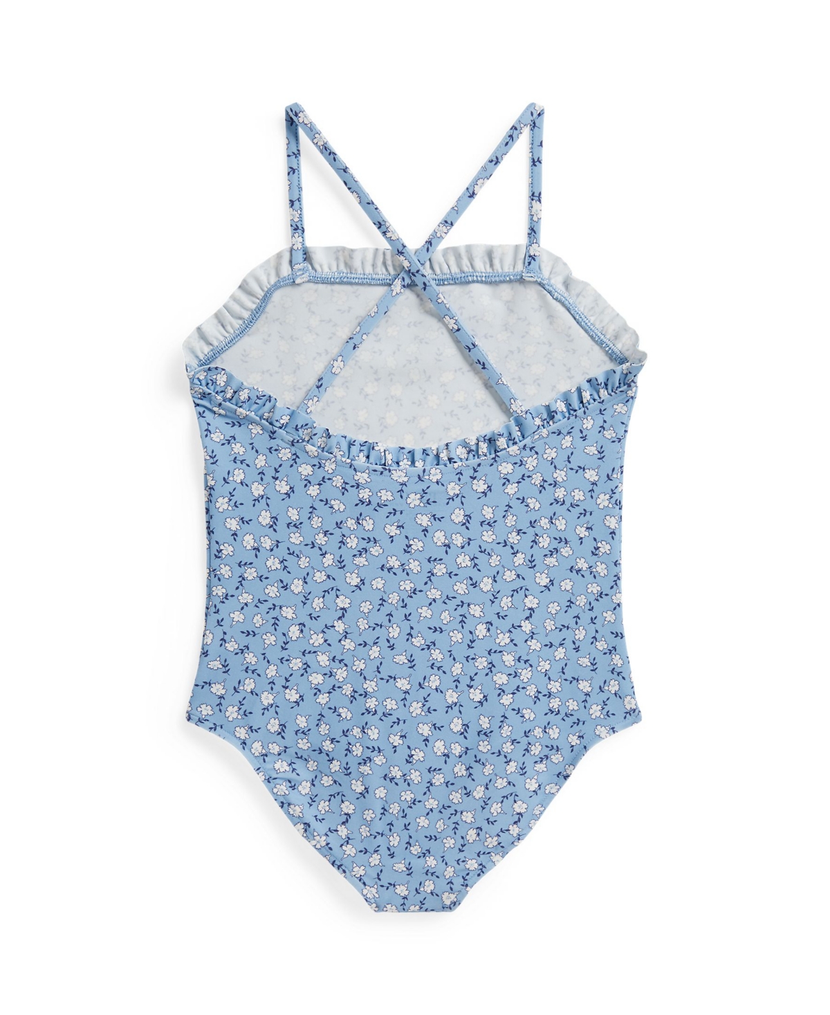 Polo Ralph Lauren Girls' 2T-6X Floral Ruffled One-Piece Swimsuit