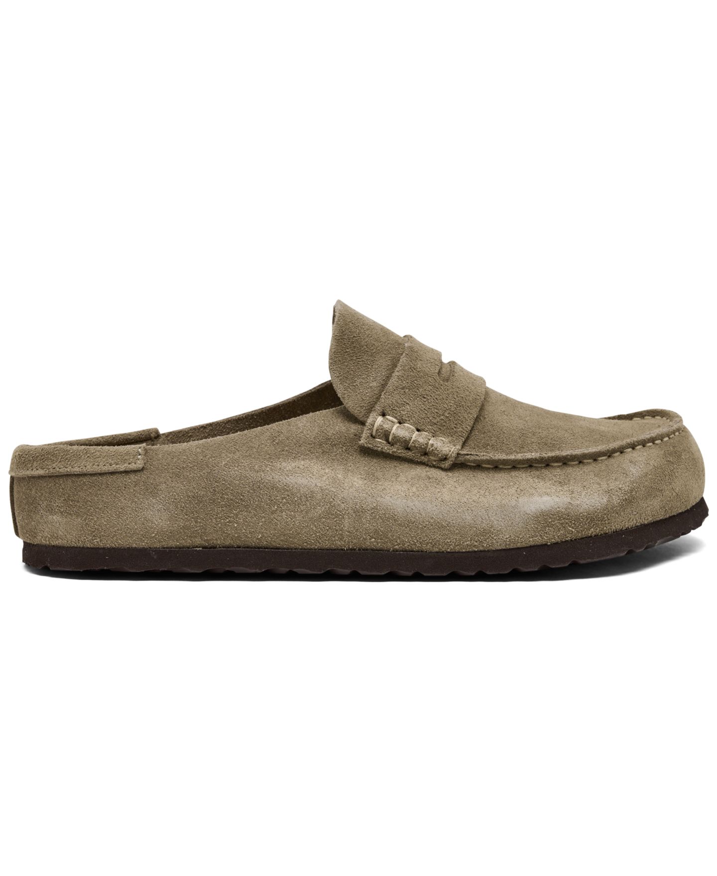 Мужские сабо Birkenstock Naples Wrapped Suede Casual, цвет: Carafe — фото 8
