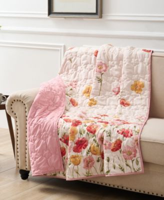 Breeze Modern Floral Throw, 50" x 60"