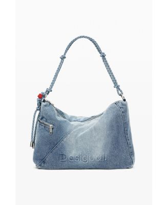 Women's Large Denim Charms Bag
