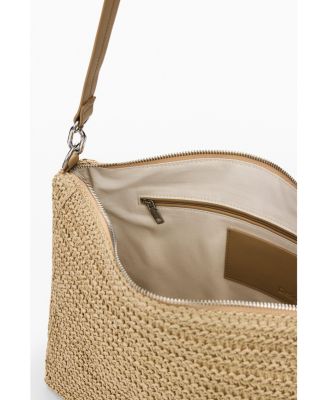 Women's Large Raffia Charms Bag