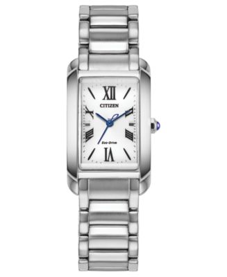 Citizen Women\'s Silver Stainless Steel Crystal-Trim Bracelet Watch Citizen Women main image 3