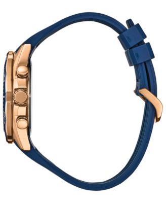 Men's Endeavor Chronograph Navy Strap Watch, 43mm