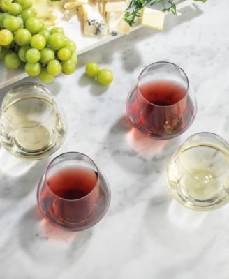 Meridian Stemless Wine Glasses, Set of 4